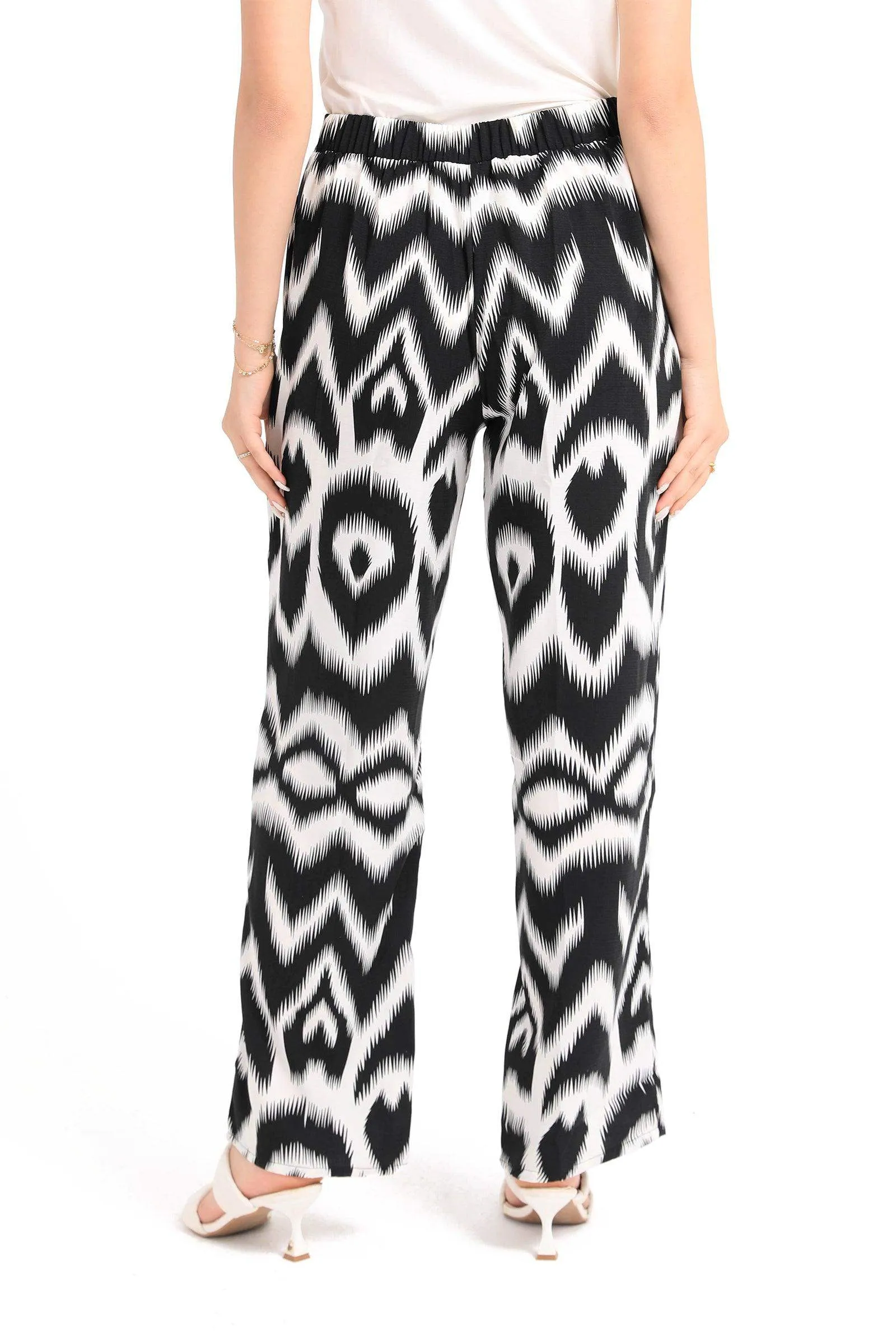 Black & White Patterned Pants