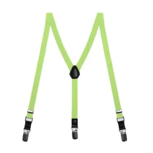 Boys' Lime Green Skinny Suspenders