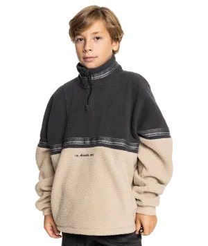 Boys Take Us Back Fleece Jacket in Plaza Taupe