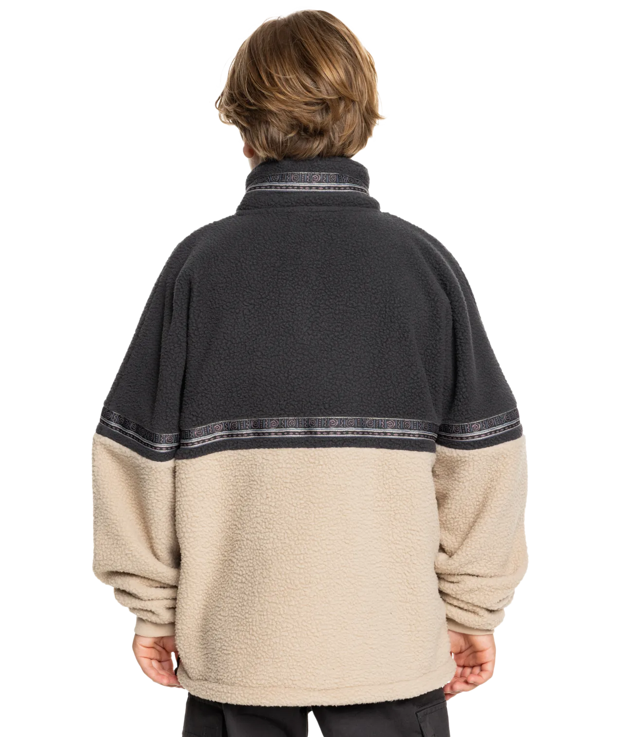 Boys Take Us Back Fleece Jacket in Plaza Taupe