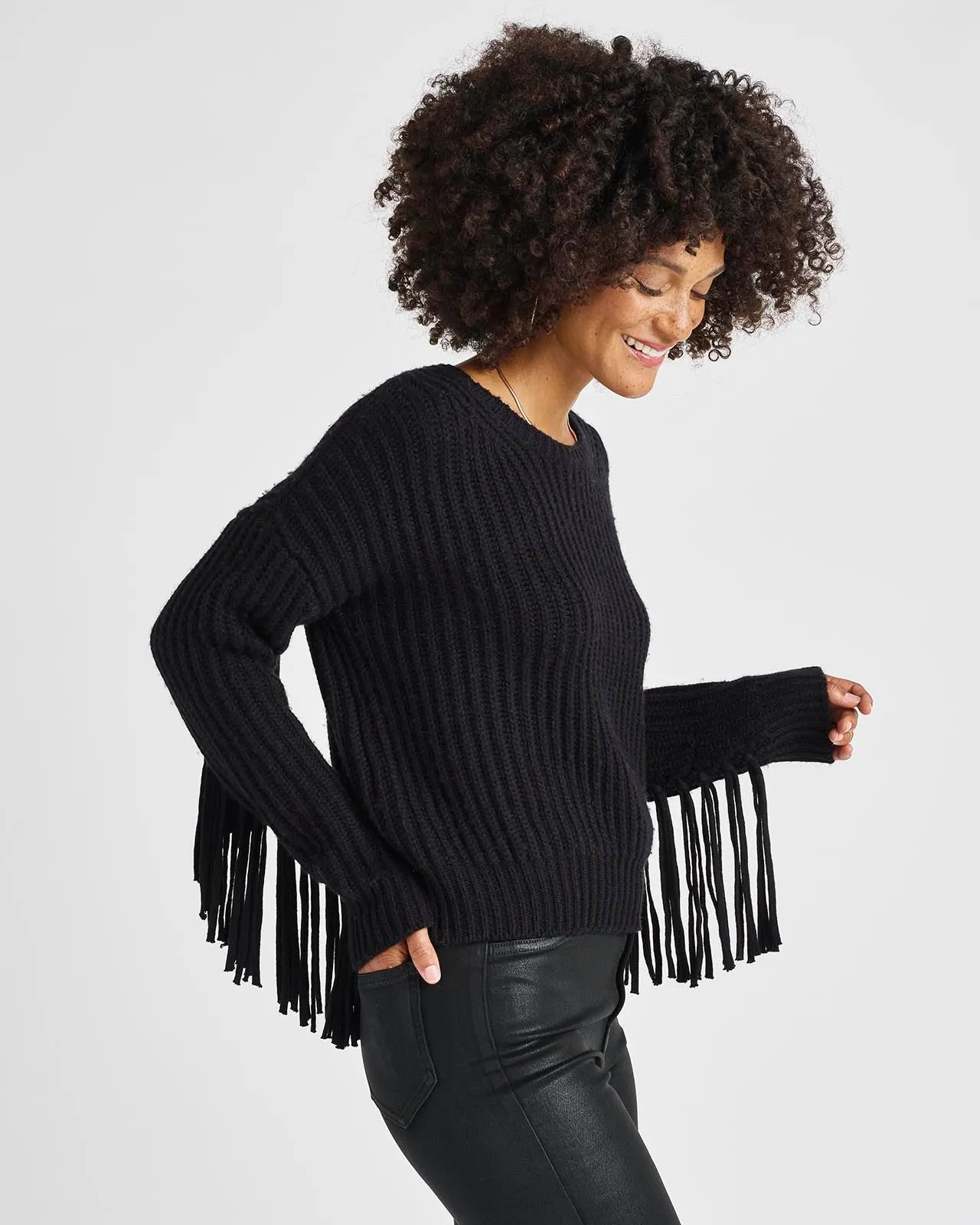 Britain Fringe Sweater