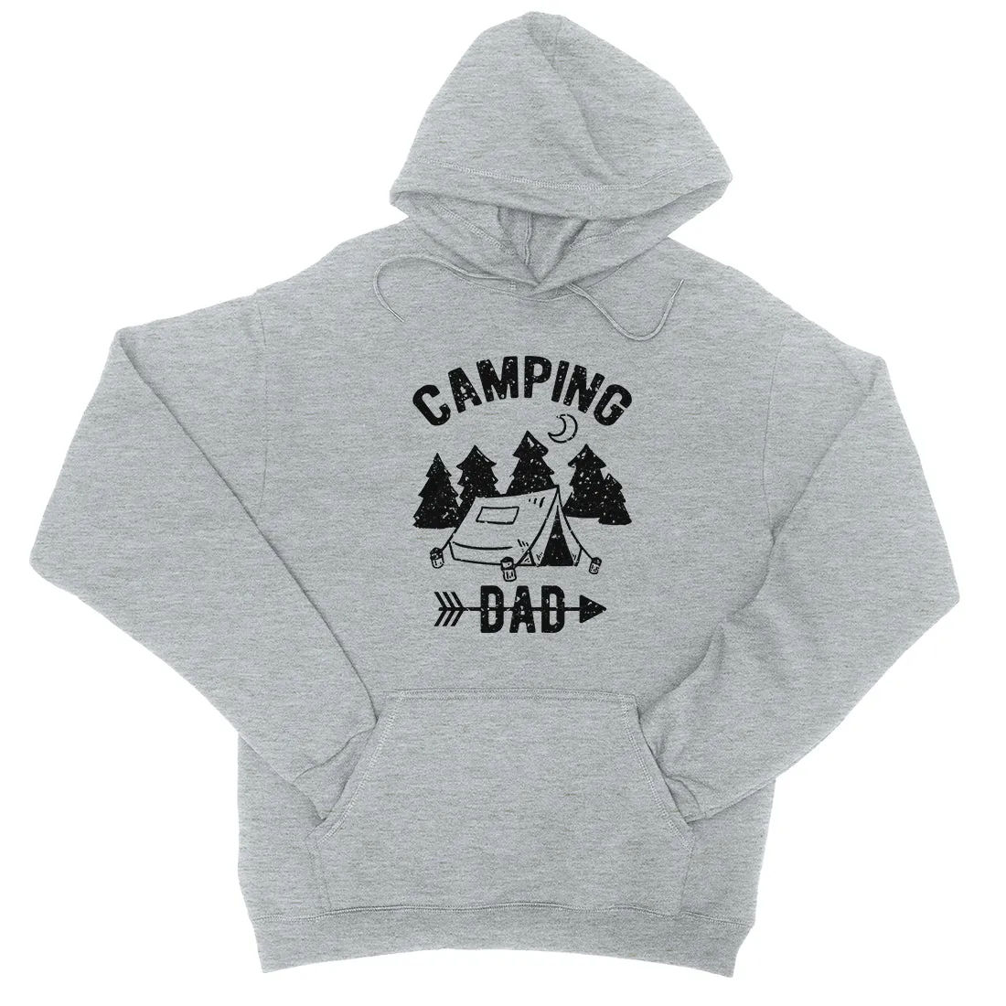 Camping Dad Unisex Fleece Hoodie Strong-Willed Great Fun Dad Gift