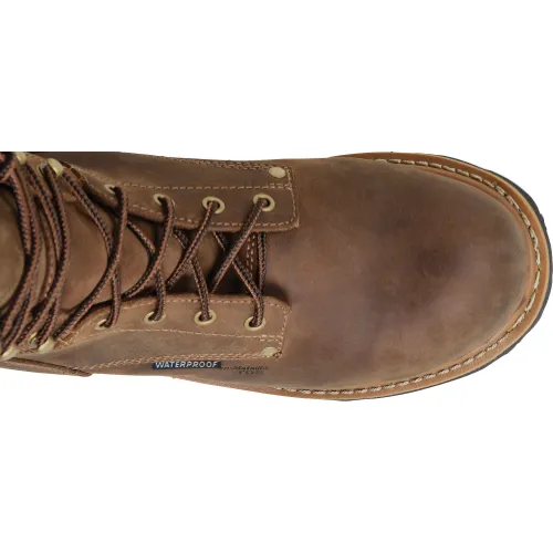 Carolina Men’s Poplar 8” WP Comp Toe Logger Work Boot Brown - CA9852