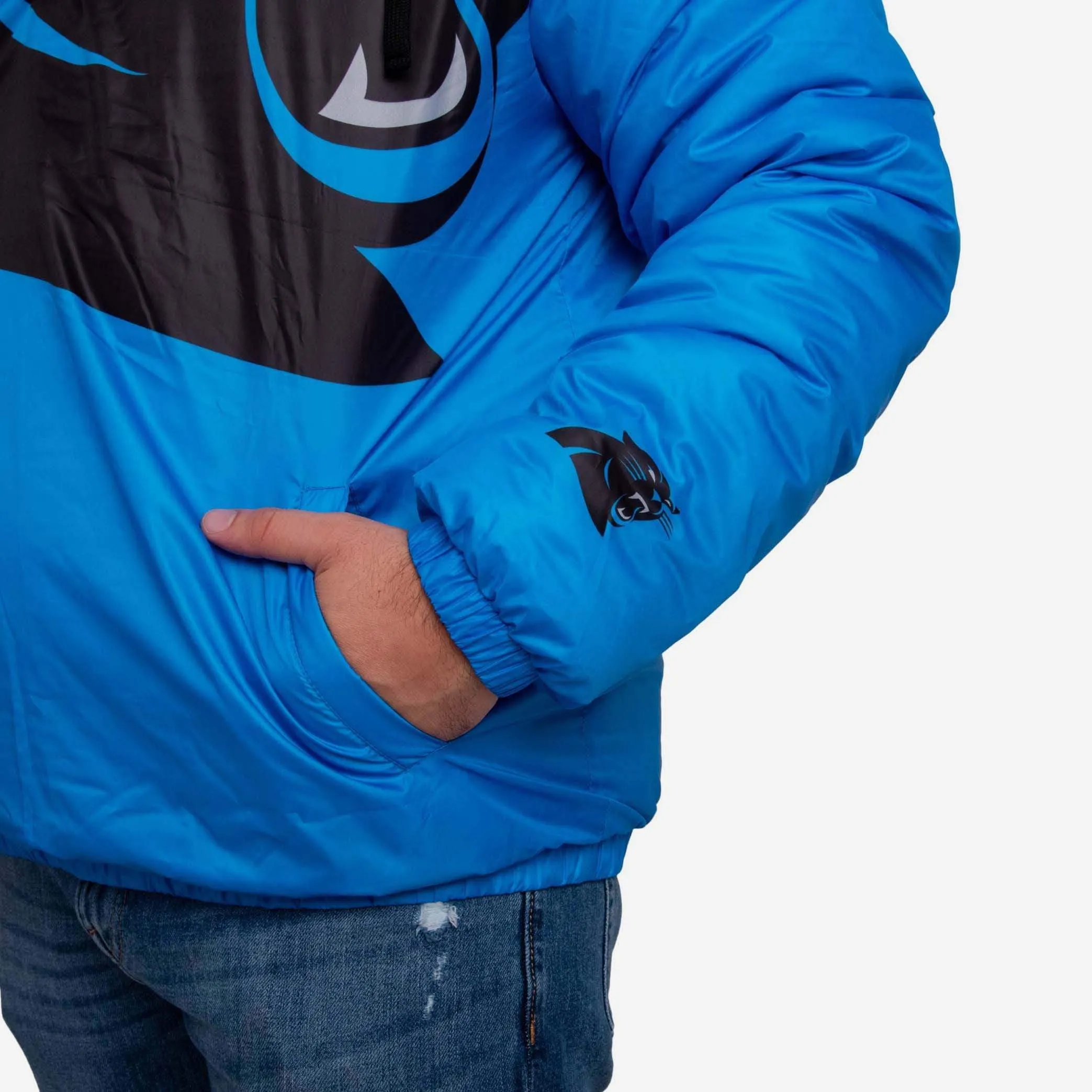 Carolina Panthers Tundra Puffy Poly Fill Pullover