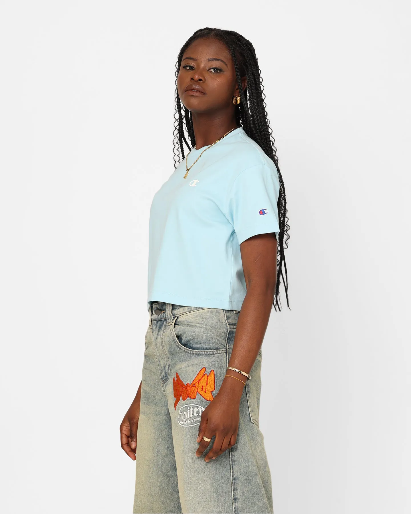 Champion Women's Rochester Base T-Shirt Iced Blue