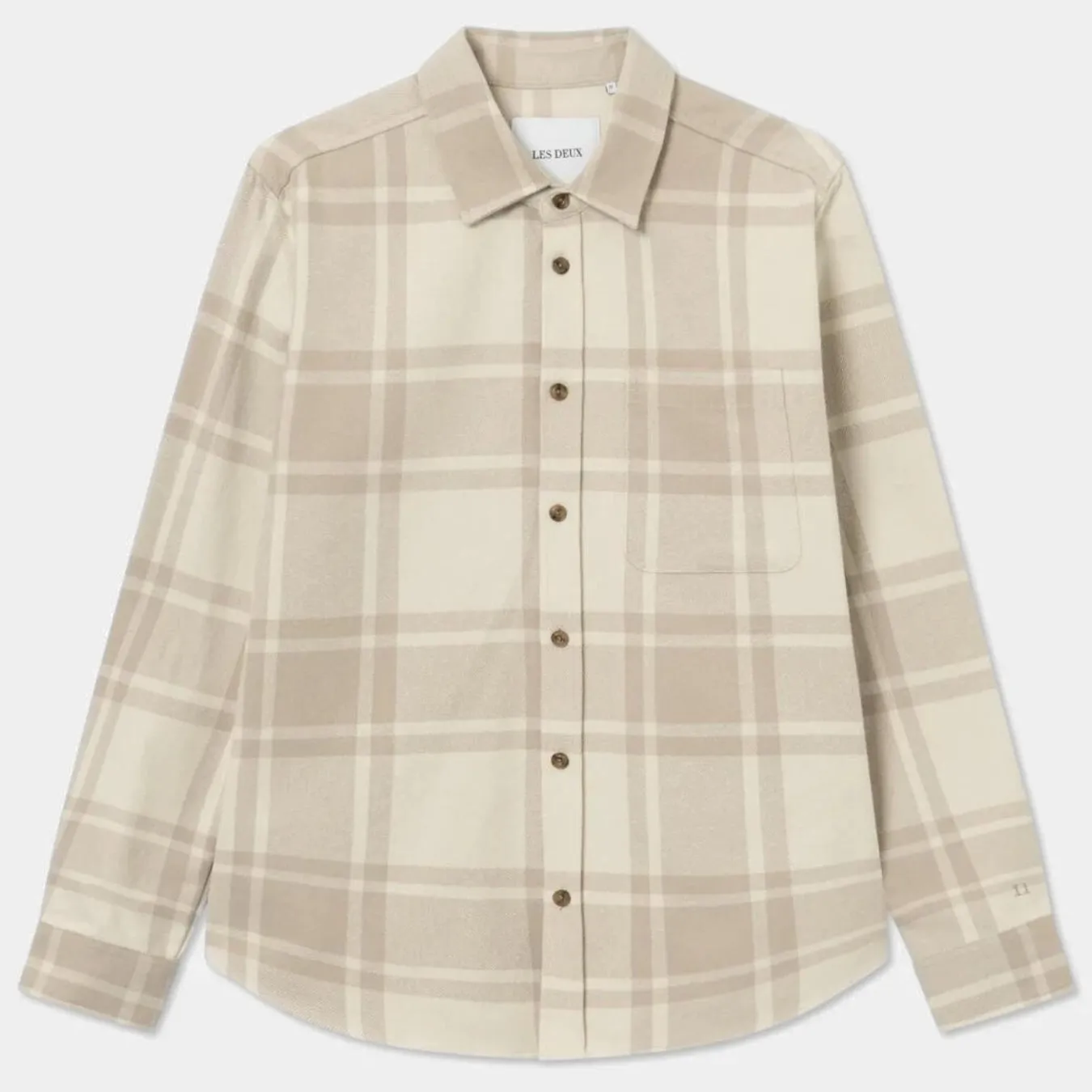 Desert Taupe Sand Jeremy Cotton Flannel Shirt