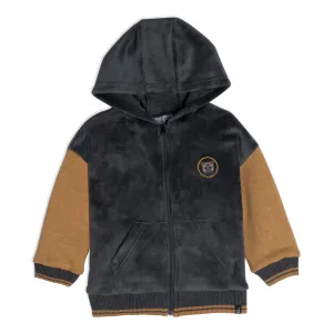 DPD Hooded Plush Zip up Jacket