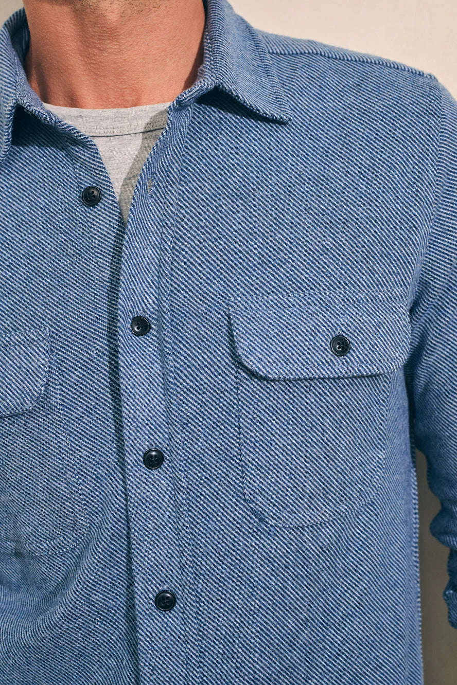 Faherty Legend™ Sweater Shirt in Glacier Blue Twill