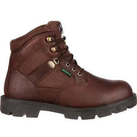 Georgia Men's Homeland 6" Waterproof Work Boot - Brown - G106