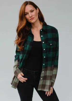 Green Ombre Flannel