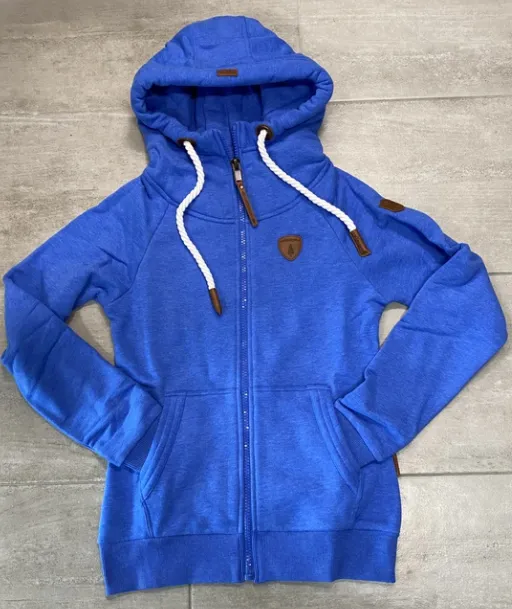 Hera Strong Blue Full-Zip Hoodie