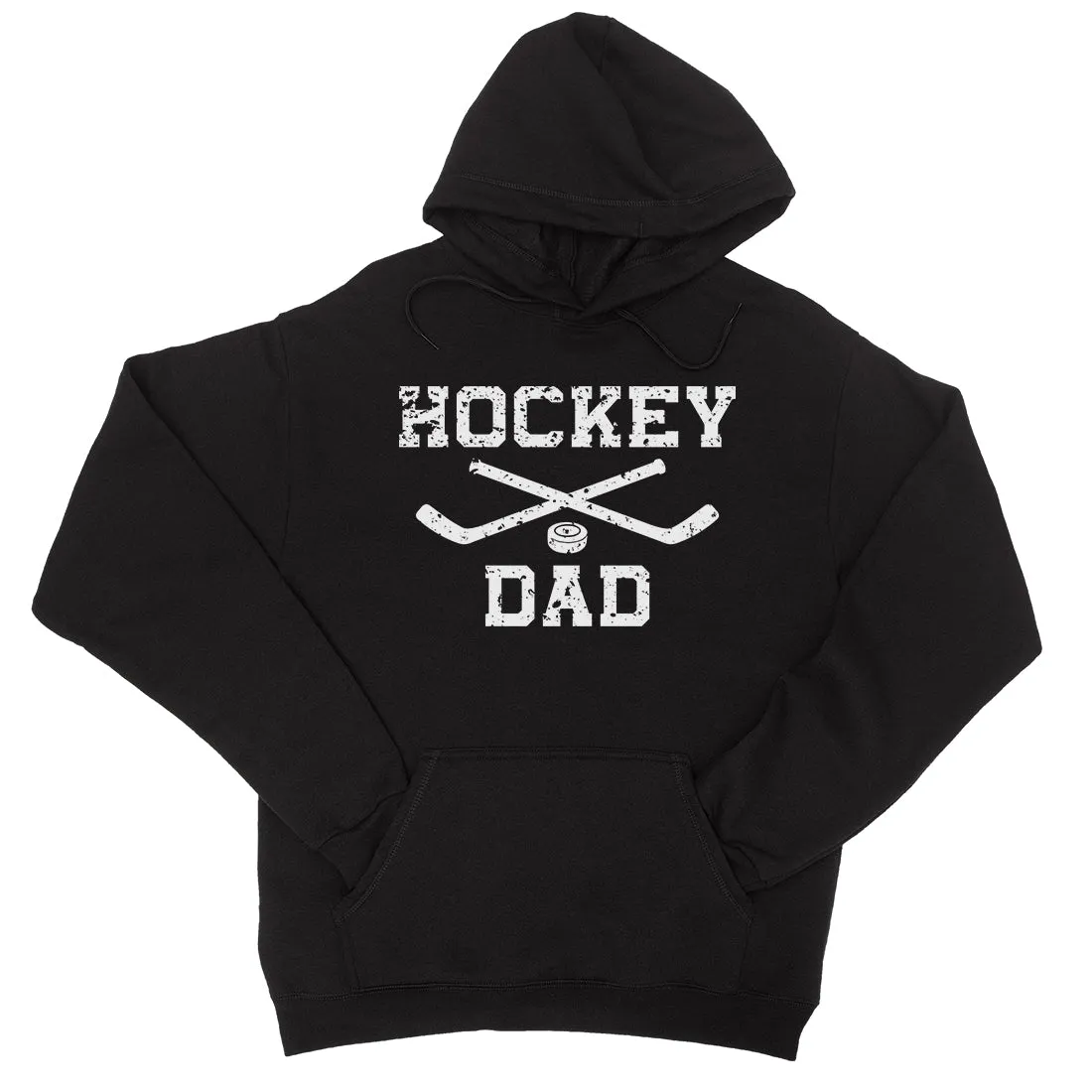 Hockey Dad Unisex Fleece Hoodie Motivational Sweet Fun Father's Day