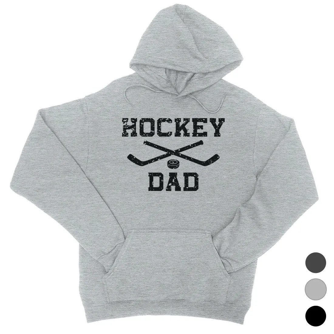 Hockey Dad Unisex Fleece Hoodie Motivational Sweet Fun Father's Day