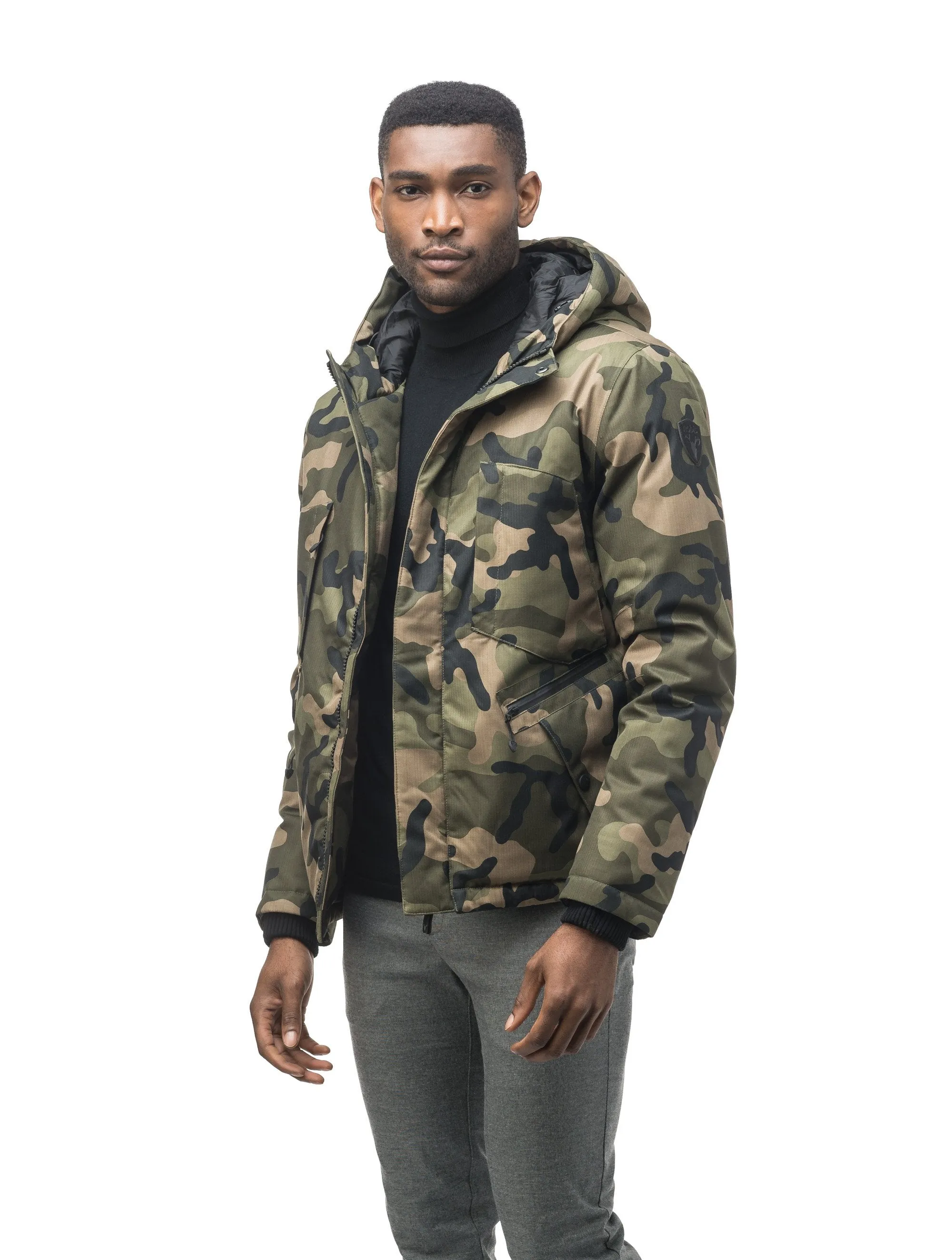 Holt Mens Hooded Hip Length Jacket