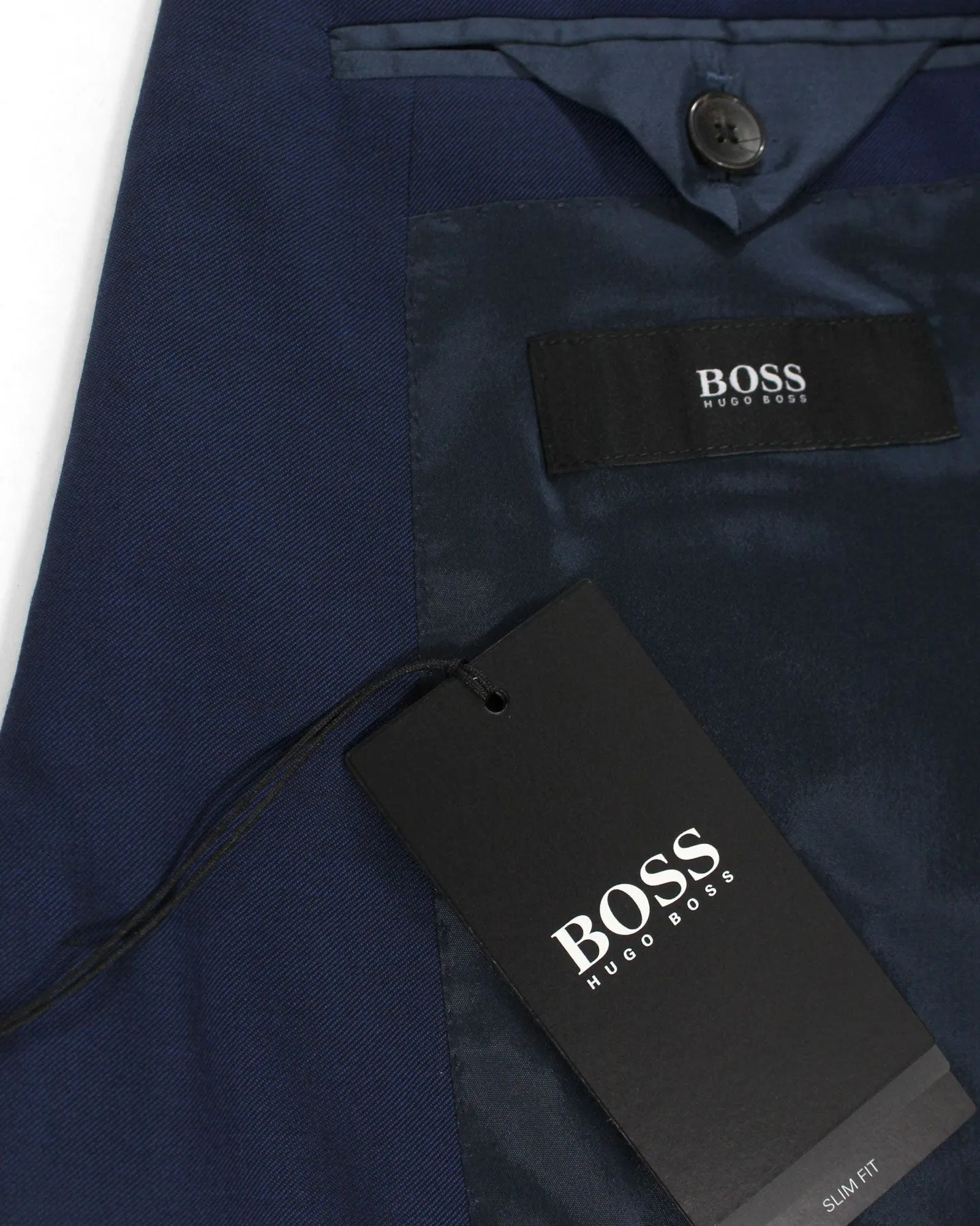 Hugo Boss Sport Coat Dark Blue - Slim Fit Wool Blazer EU 54 / US 44 L