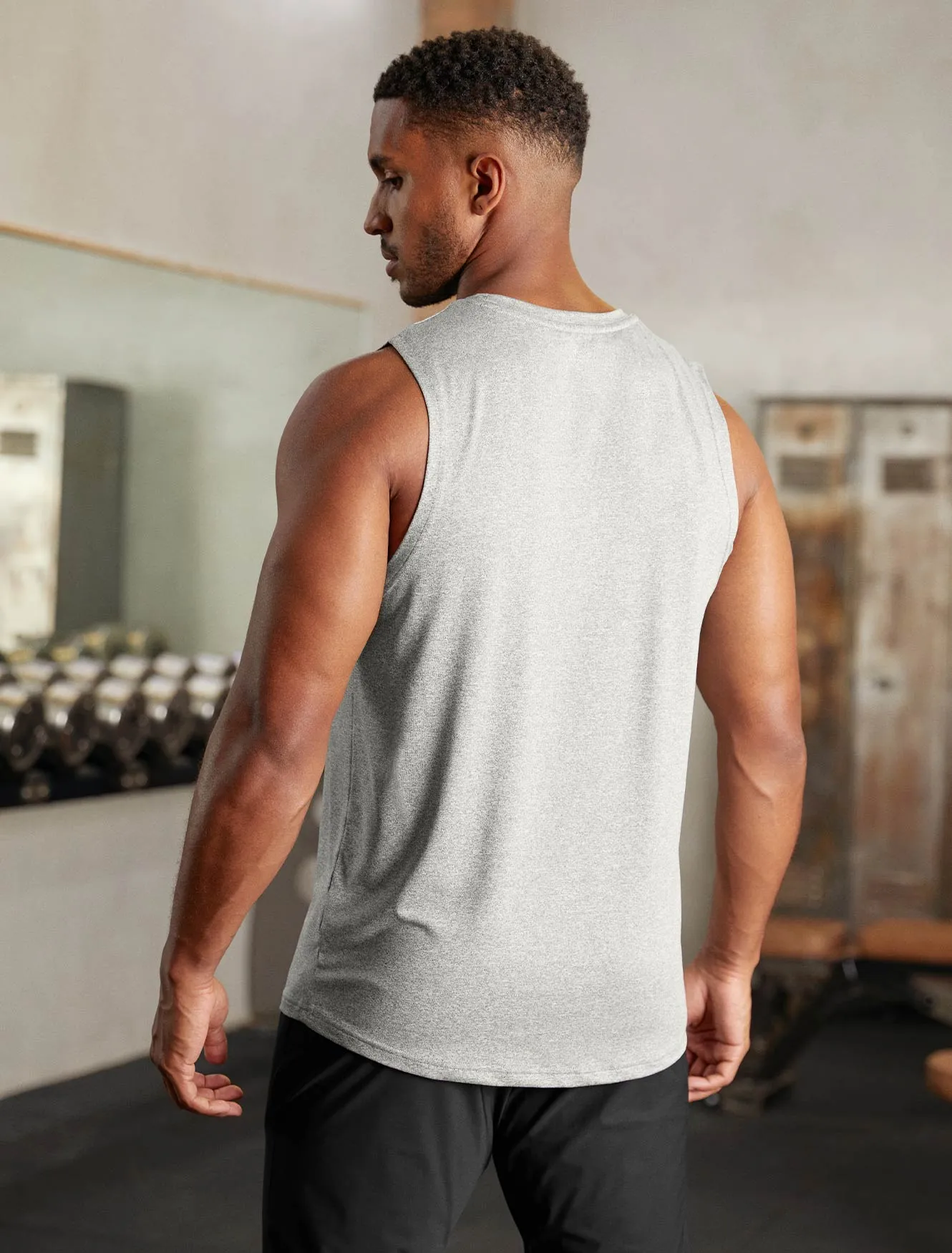 Hybrid Everyday Tank - Grey Marl