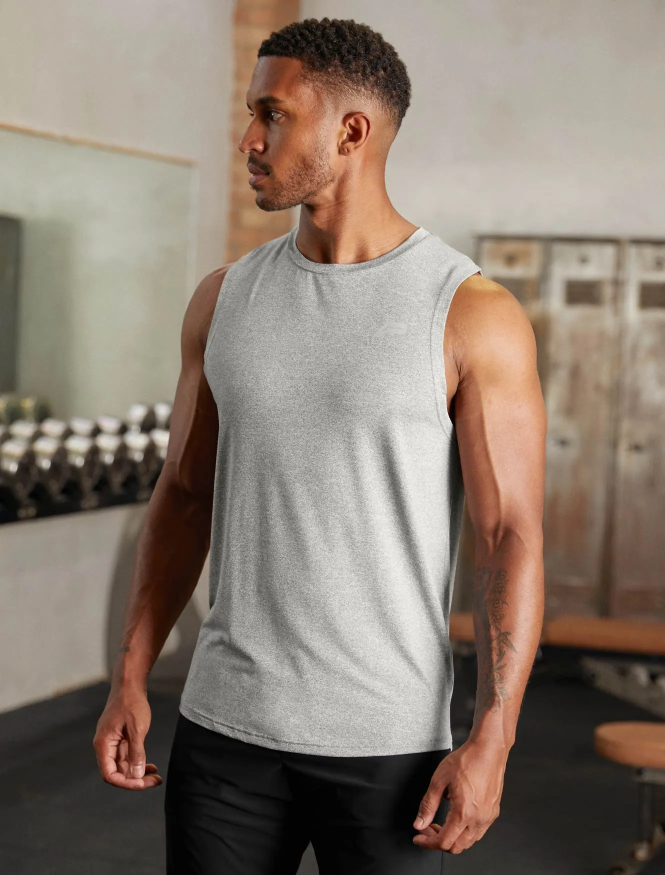 Hybrid Everyday Tank - Grey Marl