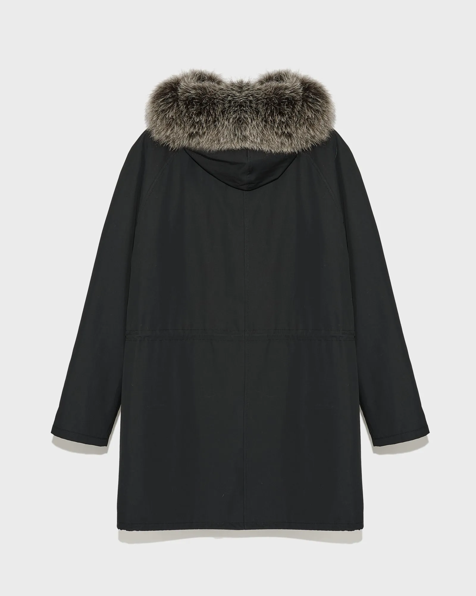 Iconic Cotton Blend And Fur Parka