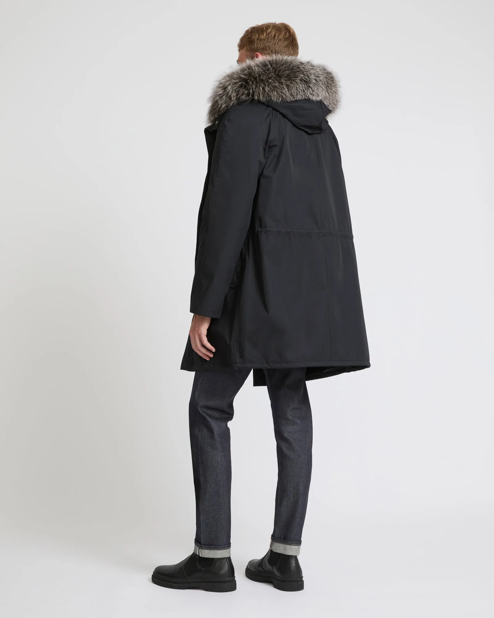 Iconic Cotton Blend And Fur Parka