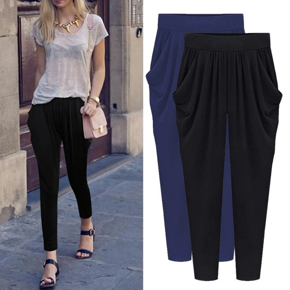 JuliaFashion - 2024 Stylish High Waist Plus Size Summer Pants