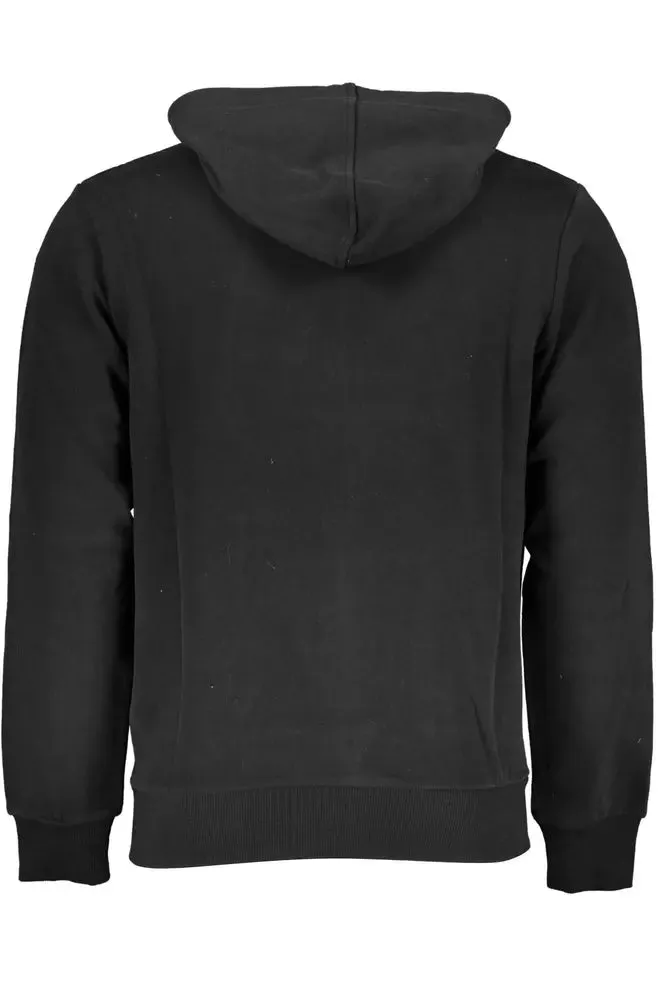 La Martina Black Cotton Men Sweater