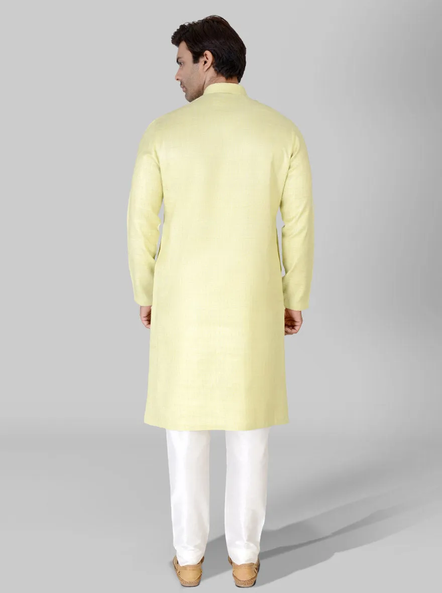 Light Lime Green Kurta Set | TULA