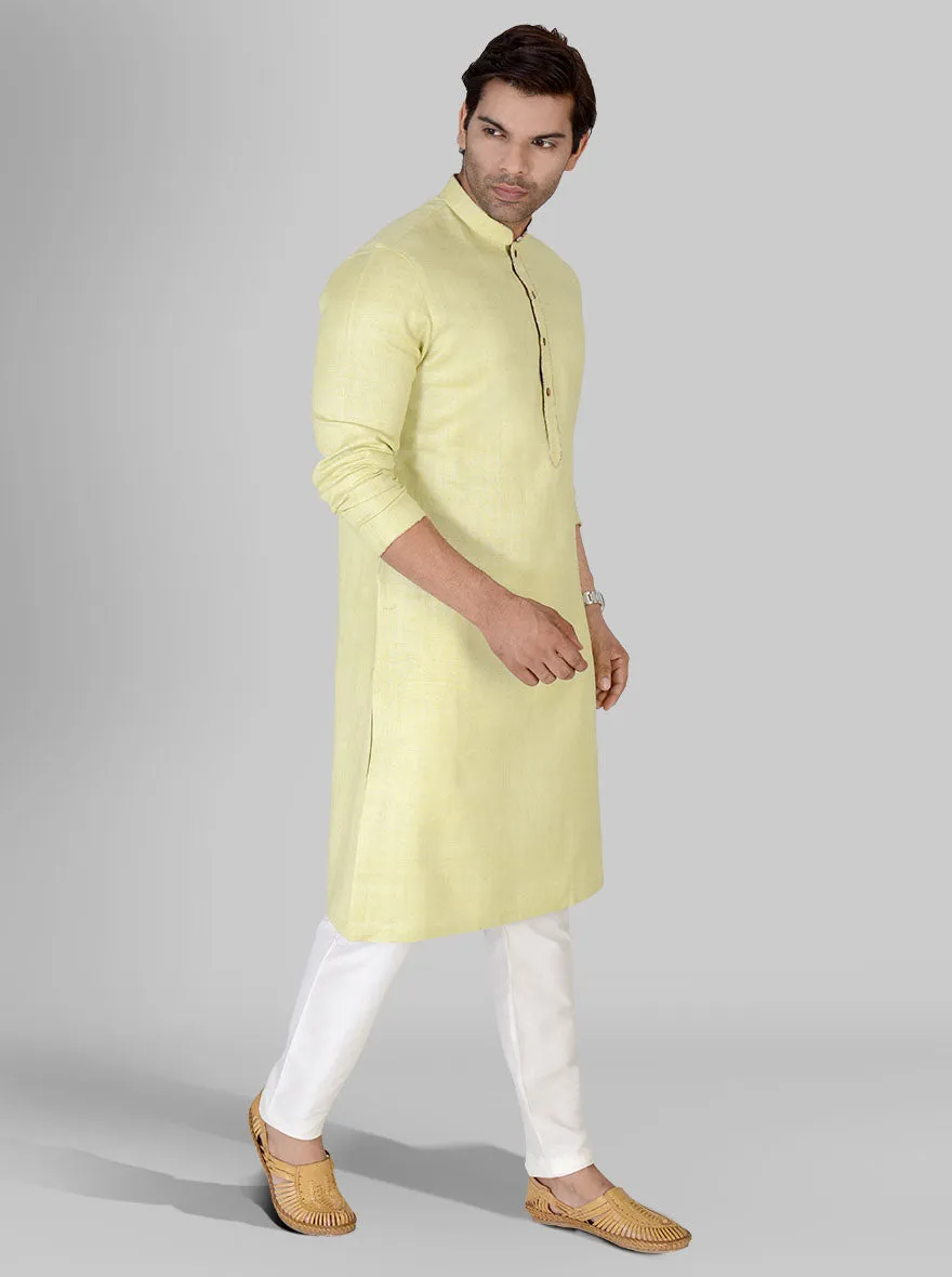 Light Lime Green Kurta Set | TULA