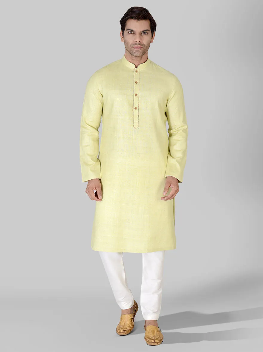 Light Lime Green Kurta Set | TULA