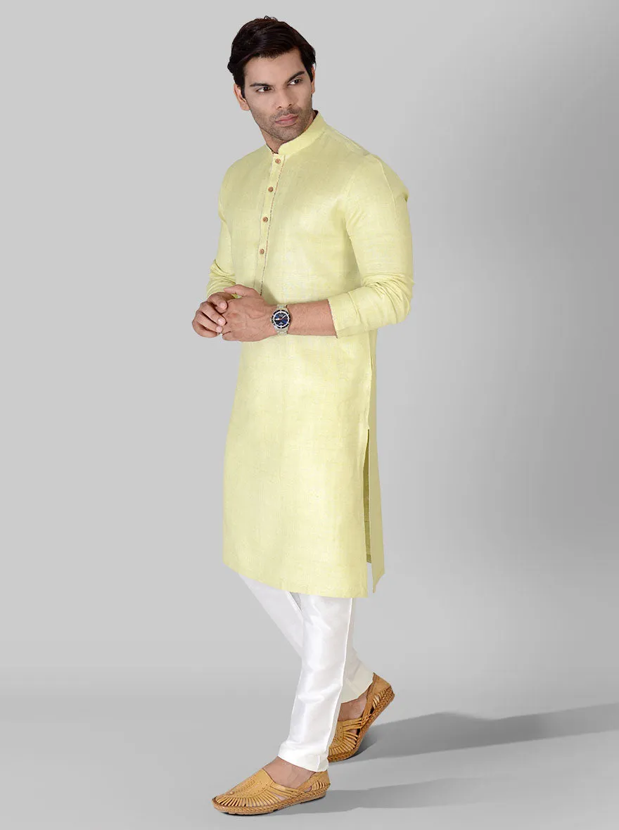 Light Lime Green Kurta Set | TULA