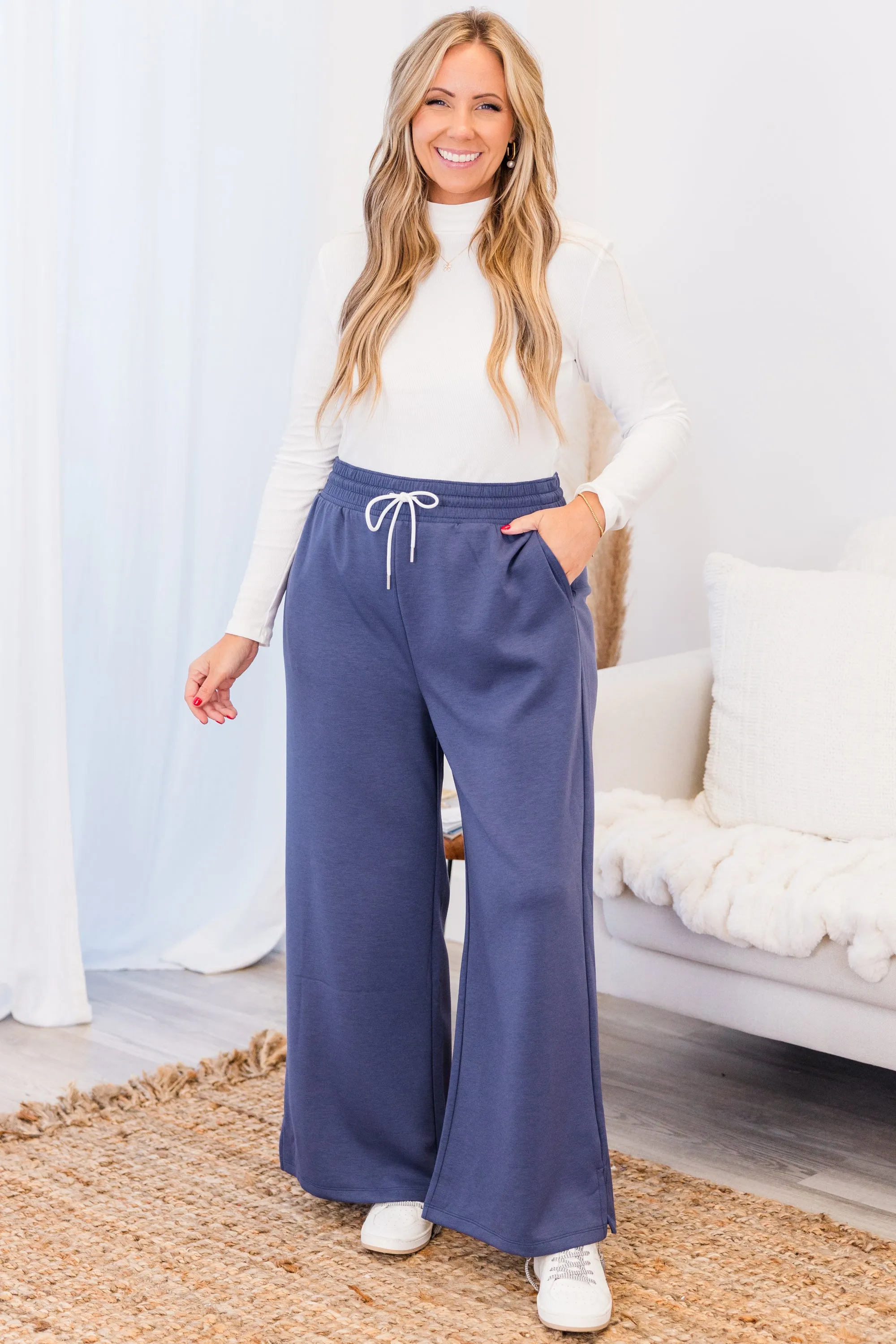 Loungin' With You Pant, Blue Indigo