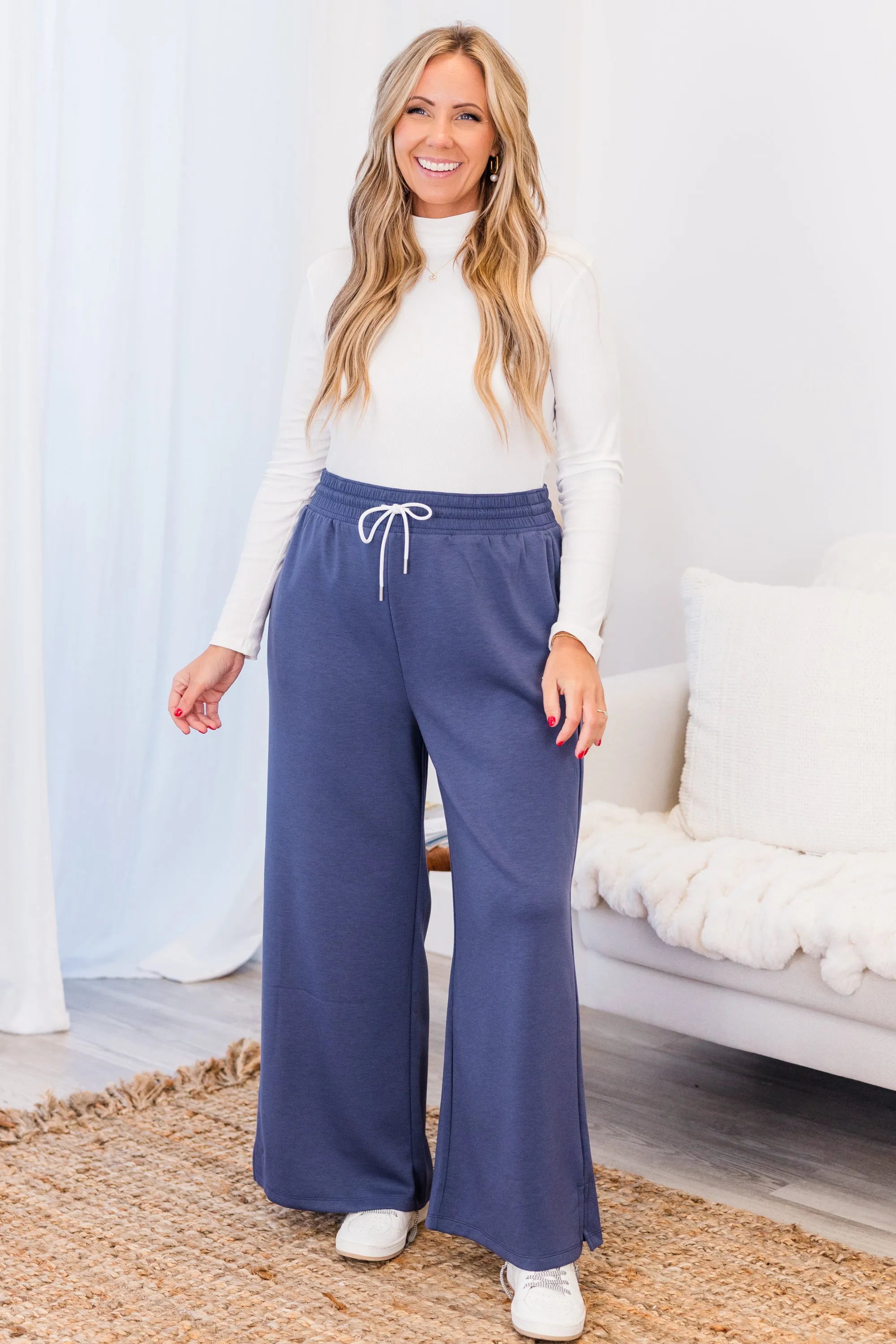 Loungin' With You Pant, Blue Indigo