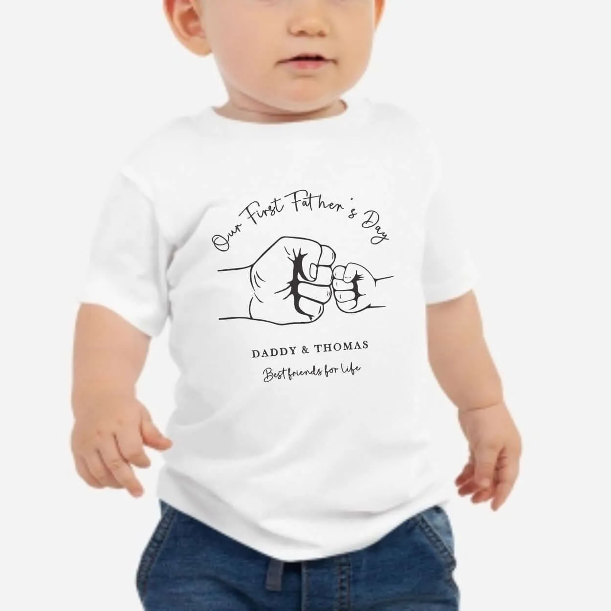 Our First Father's Day Daddy - Fist Pump (First Father's Day 1st Father's Day Daddy Dad Grandad Father's Day l New Dad Gift