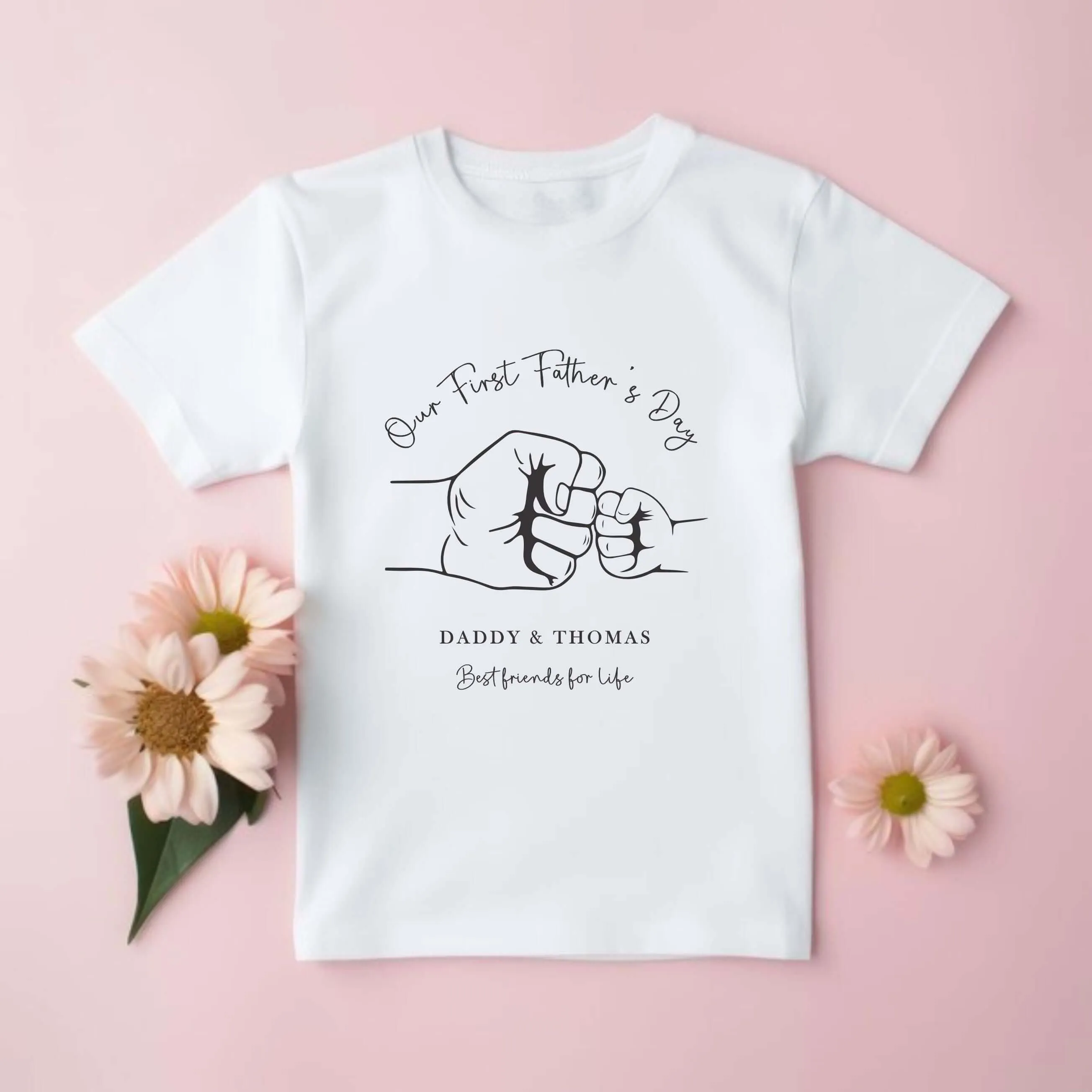 Our First Father's Day Daddy - Fist Pump (First Father's Day 1st Father's Day Daddy Dad Grandad Father's Day l New Dad Gift