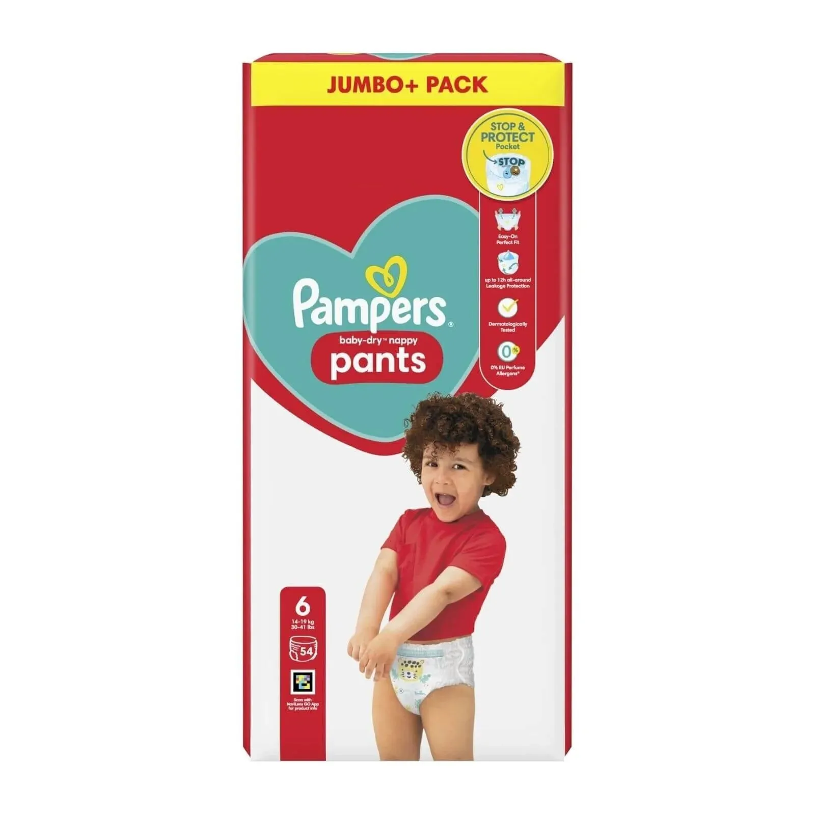 Pampers Baby Dry Nappy Pants Size 6 - 54 Nappies - Jumbo Pack