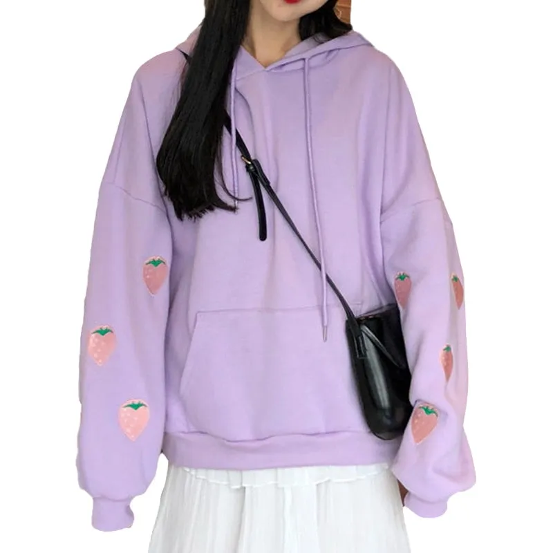 Pastel Strawberries Sweater