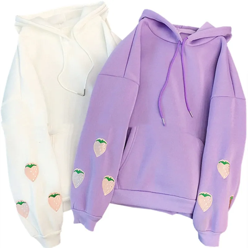 Pastel Strawberries Sweater