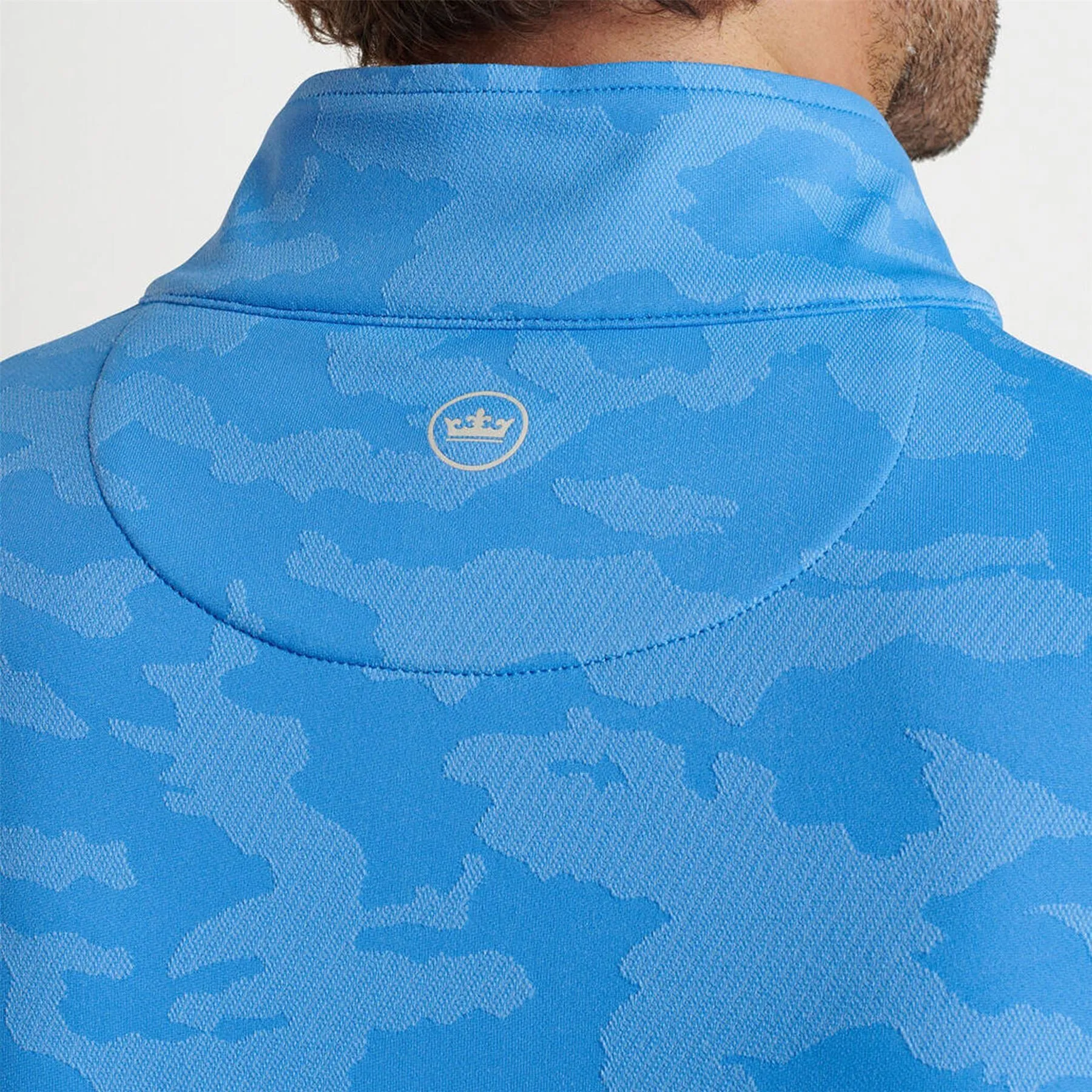 Perth Camo Performance Quarter Zip Liberty Blue - AW24