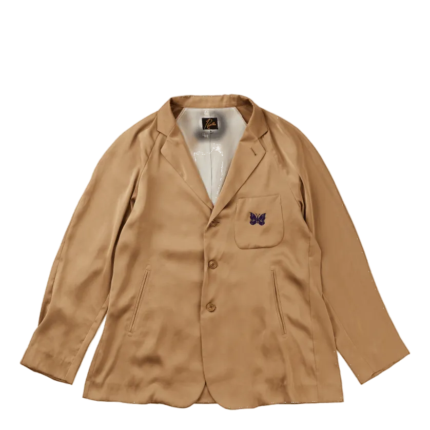 Raglan Jacket - Poly Sateen Khaki