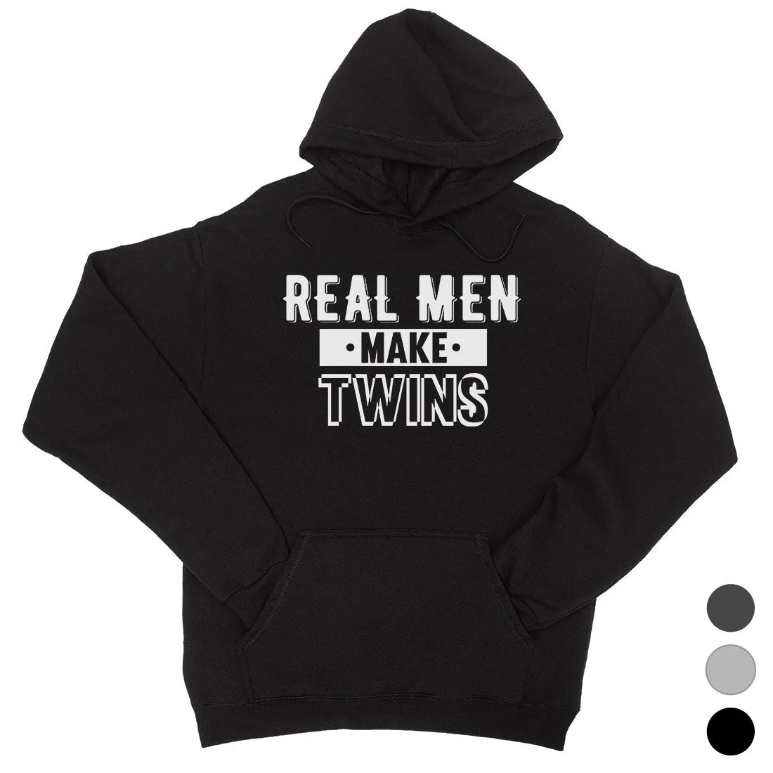 Real Men Make Twins Unisex Fleece Hoodie