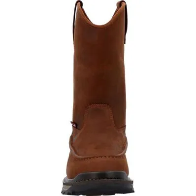 Rocky Men's 11" Rams Horn Pull On Work Boot - Crazy Horse RKK0441