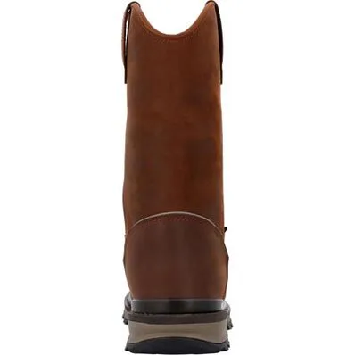 Rocky Men's 11" Rams Horn Pull On Work Boot - Crazy Horse RKK0441