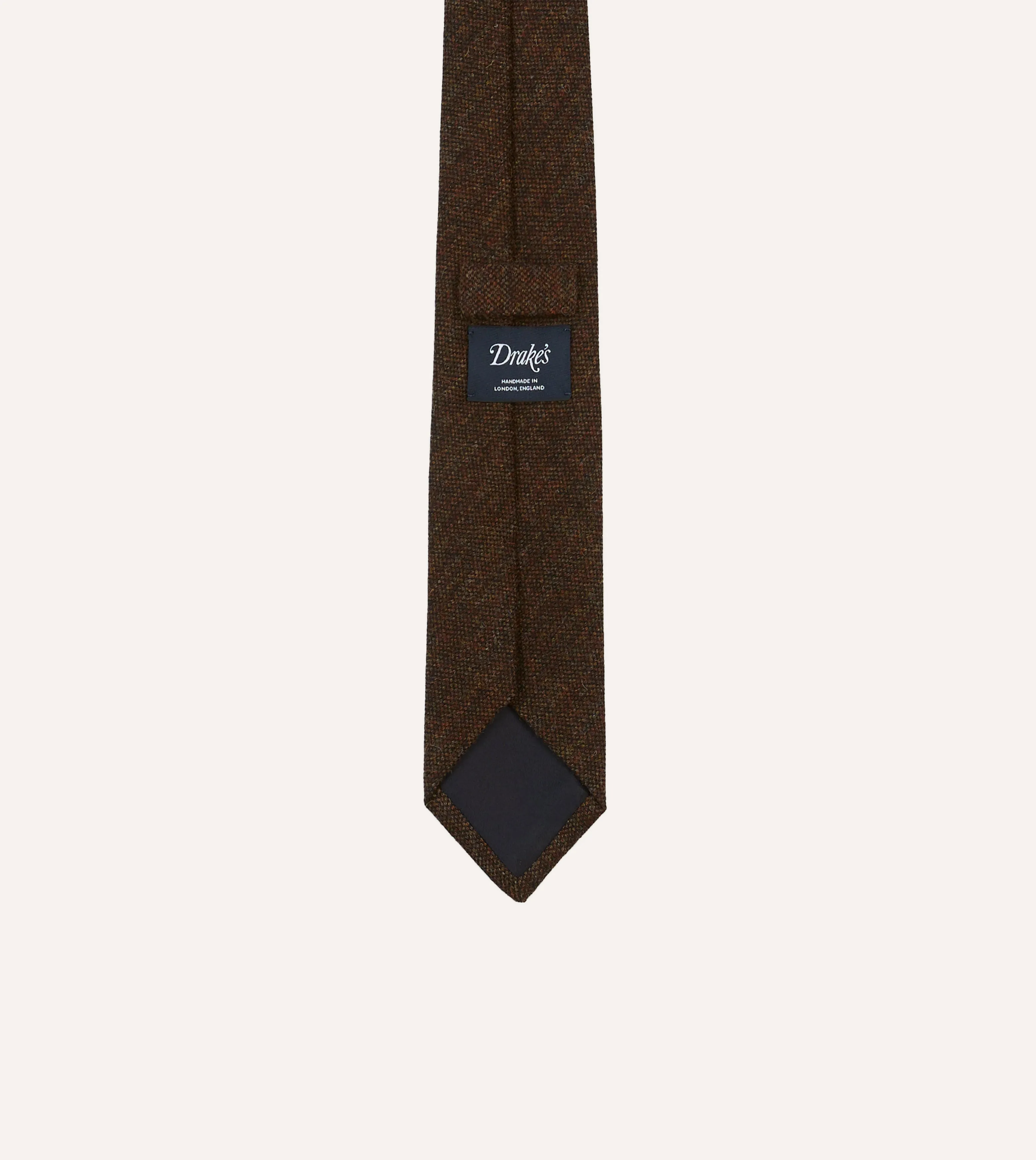 Rust Shetland Wool Tipped Tie