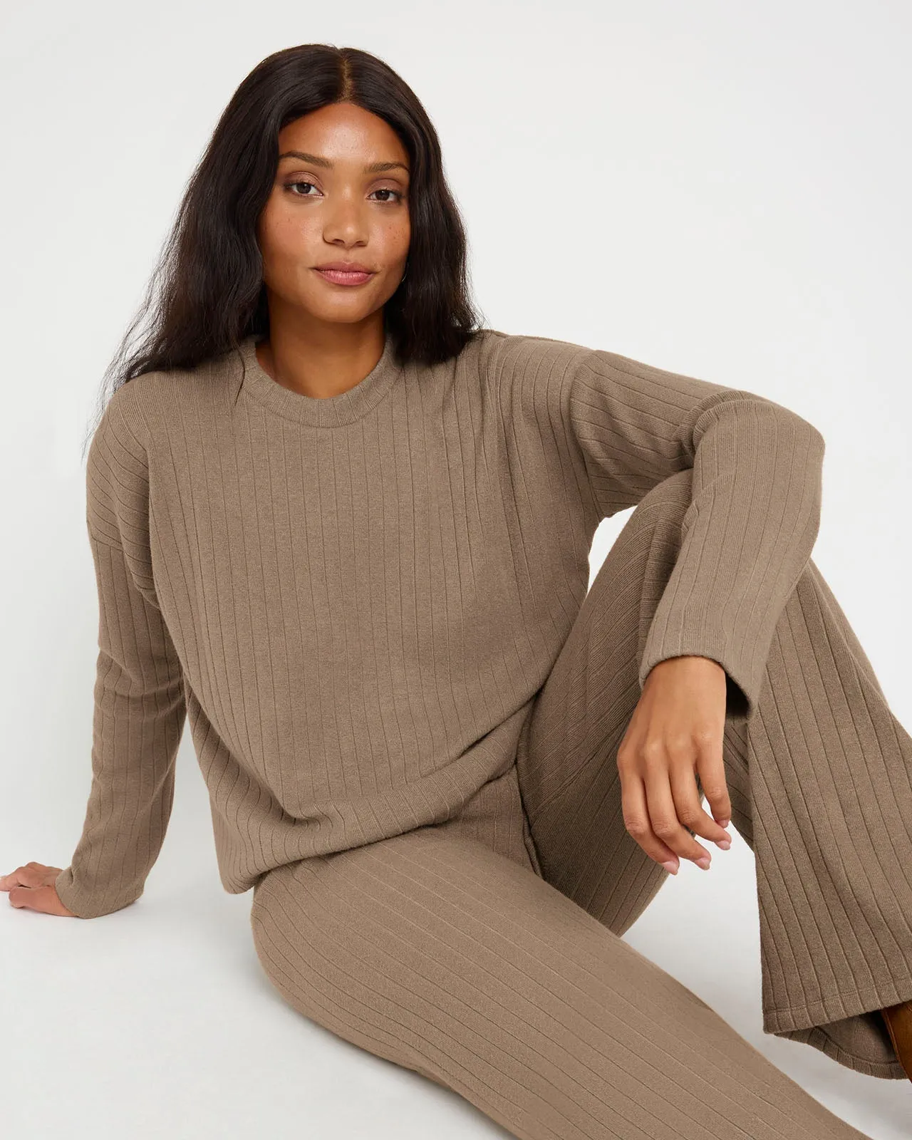 Splendid x @Cellajaneblog Wide Rib Long Sleeve Sweater