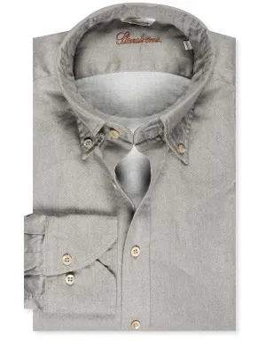 Sport Casual Fitted Shirt Mid Grey Melange