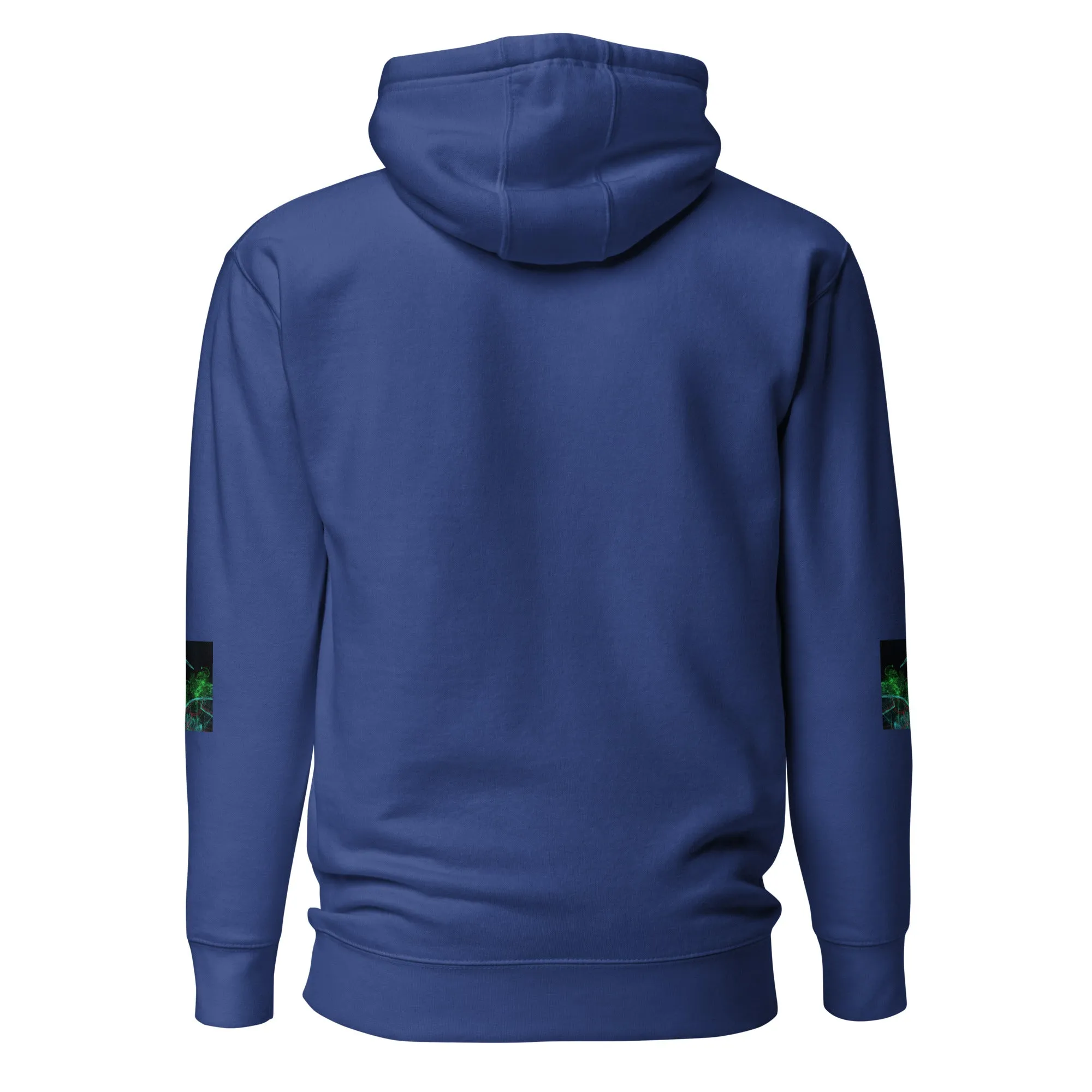 Stay Warm and Stylish with Our Abstract Green Unisex Hoodie - Shop Now!