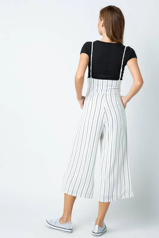 Stripped Suspender Pants