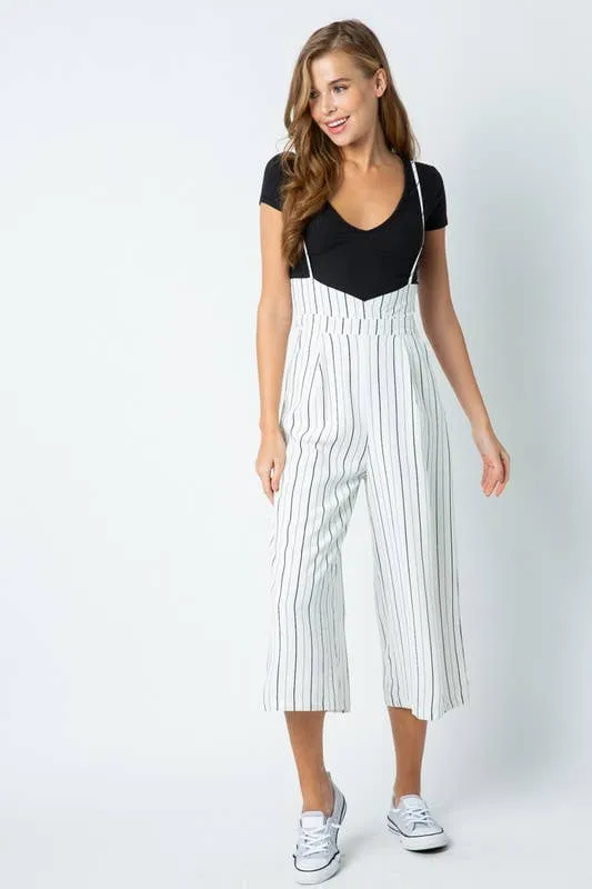 Stripped Suspender Pants