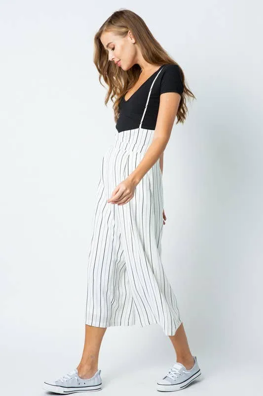 Stripped Suspender Pants