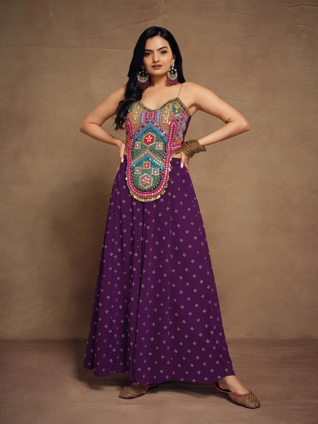 Stylish Ready To Wear Georgette Handwork Embroidered Co-Ord Set