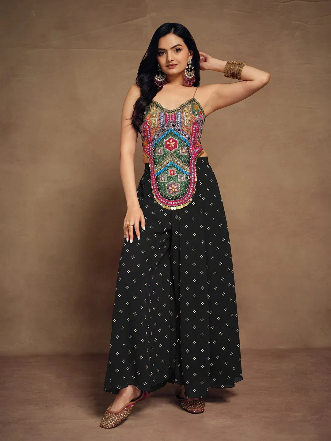 Stylish Ready To Wear Georgette Handwork Embroidered Co-Ord Set